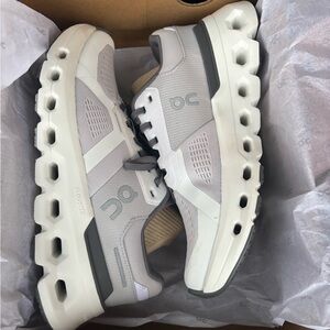 On Running Gray Sneakers with Sleek Design